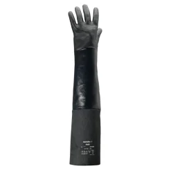 Ansell AlphaTec 19-026 Chemikalienschutzhandschuhe mit Neopren-Beschichtung schwarz/grau, VE 1 Paar