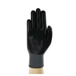 Ansell EDGE 48-128 Mehrzweckhandschuhe mit Nitril-Beschichtung grau/schwarz, VE 12 Paar