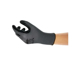 Ansell EDGE 48-128 Mehrzweckhandschuhe mit Nitril-Beschichtung grau/schwarz, VE 12 Paar