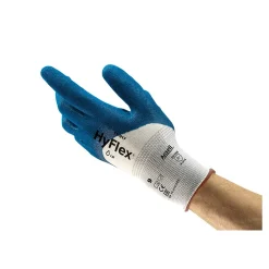 Ansell HyFlex 11-917 Mechanikschutzhandschuhe mit Nitril-Beschichtung weiß/blau, VE 12 Paar
