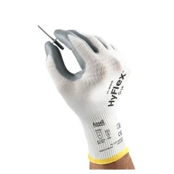Ansell HyFlex 11-800 Mehrzweckhandschuhe mit Nitril-Beschichtung weiß/grau, VE 12 Paar