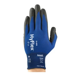 Ansell HyFlex 11-816 Mehrzweckhandschuhe mit Nitril-Beschichtung blau/schwarz, VE 12 Paar