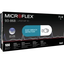 Ansell Microflex 93-868 Nitrilhandschuhe weiß/blau puderfrei, VE 1000 Stück