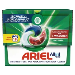 Ariel All-in-1 Pods Universal Vollwaschmittel, 19 Wl