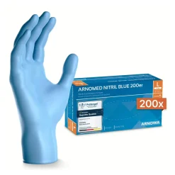 ARNOMED CLASSIC NITRIL BLUE 200er Nitrilhandschuhe blau puderfrei, VE 200 Stück