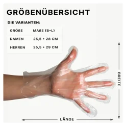 ARNOMED POLYGLOVE BAG PE-Handschuhe transparent, VE 100 Stück