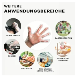 ARNOMED POLYGLOVE BOX PE-Einmalhandschuhe transparent, VE 100 Stück