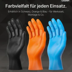 ARNOMED PROGRIP NITRIL DIAMOND BLACK Nitrilhandschuhe schwarz puderfrei, VE 50 Stück