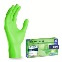 ARNOMED RAINBOW NITRIL LIME GREEN Nitrilhandschuhe grün puderfrei, VE 100 Stück