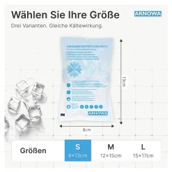 ARNOMED Sofort-Kühlpack zur Kältebehandlung, Einweg, 10 Stück