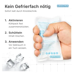 ARNOMED Sofort-Kühlpack zur Kältebehandlung, Einweg, 10 Stück