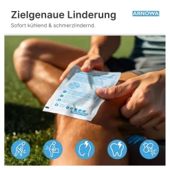 ARNOMED Sofort-Kühlpack zur Kältebehandlung, Einweg, 5 Stück