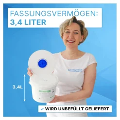 ARNOMED Spendereimer für trockene Vliestuchrollen 3,4 Liter leer