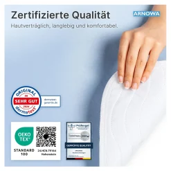 ARNOMED SUPERDRY WASH Waschbare Bettschutzunterlage mit Flügeln, 85 x 90 cm, 1 Stück