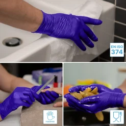 ARNOMED XTRA PURE NITRIL VIOLET BLUE Nitrilhandschuhe violettblau puderfrei, VE 100 Stück