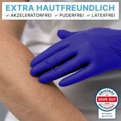 ARNOMED XTRA PURE NITRIL VIOLET BLUE Nitrilhandschuhe violettblau puderfrei, VE 100 Stück