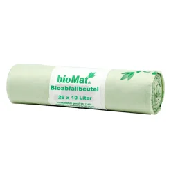 BIOMAT Bio-Abfallbeutel mit Henkel 10 Liter, 17 my