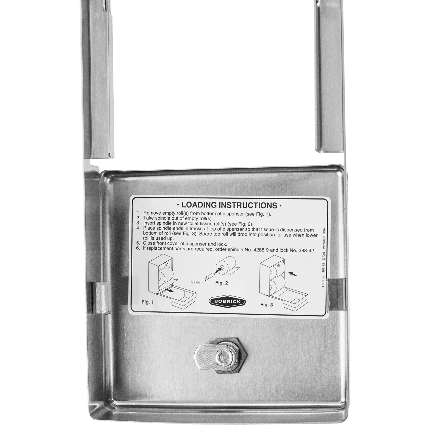 Bobrick B-2888 Classic Toilettenpapierrollenhalter für 2 Rollen