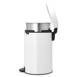 Brabantia newIcon Tretmülleimer 12 Liter mit feuerfestem Metall-Inneneimer