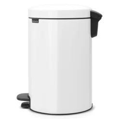 Brabantia newIcon Tretmülleimer 12 Liter mit feuerfestem Metall-Inneneimer