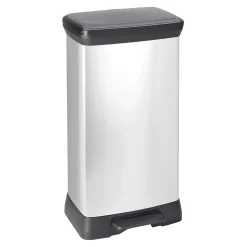 Curver Deco Bin Metallic's Tretabfallbehälter rechteckig 50 Liter