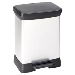 Curver Deco Bin Metallic's Tretabfallbehälter rechteckig 30 Liter