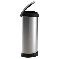 Curver Deco Bin Metallic's Tretabfallbehälter halbrund 40 Liter