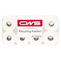 CWS Komfort Toilettenpapier Recycling, weiß, 3-lagig, 250 Blatt