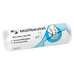 Deiss UNIVERSAL PLUS Abfallbeutel 60 Liter, transparent, 6 my