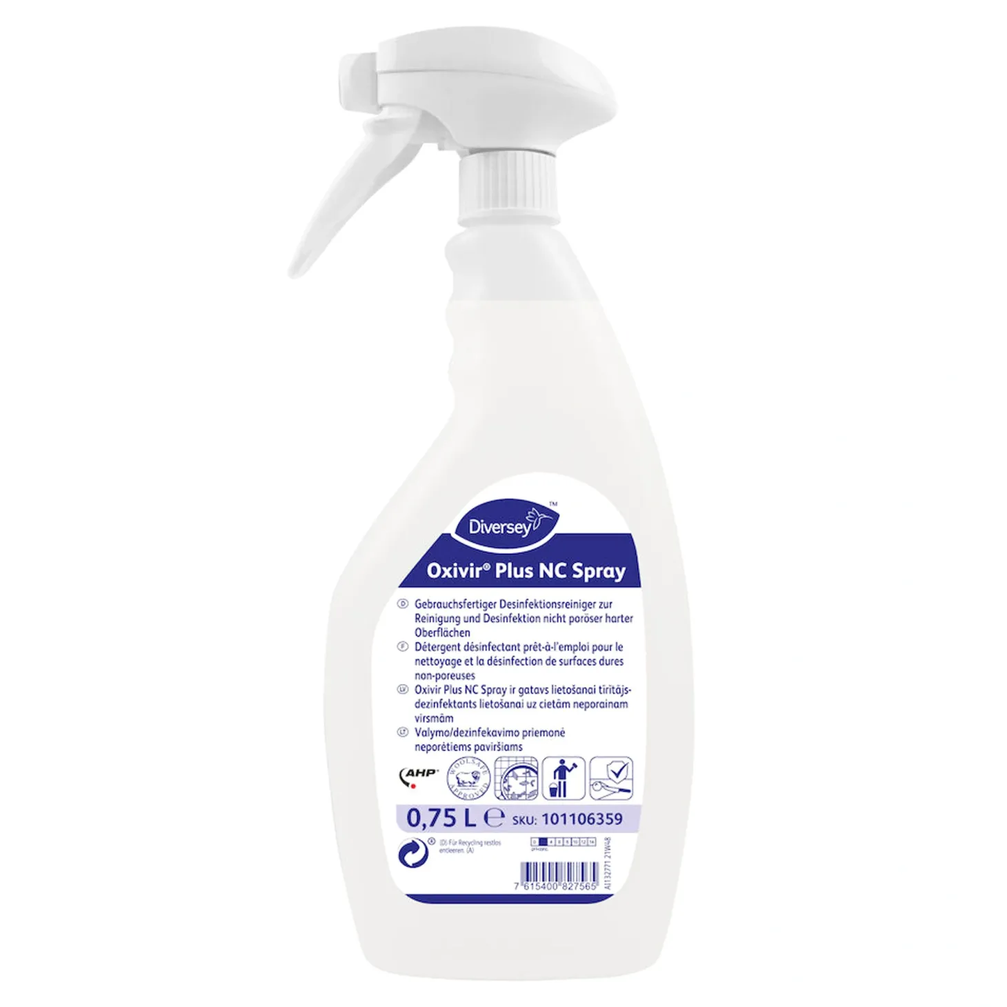 Diversey Oxivir Plus NC Spray 6 x 750 ml