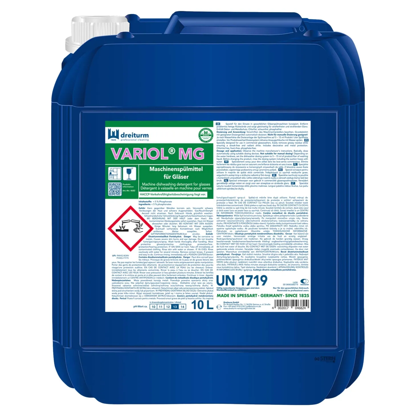 Dreiturm VARIOL MG Maschinenspülmittel für Gläser