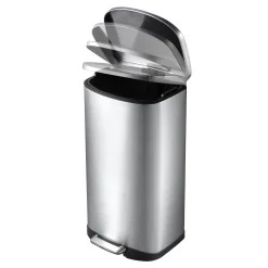 EKO Della Tretmülleimer Edelstahl 50 Liter