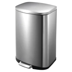 EKO Della Tretmülleimer Edelstahl 50 Liter