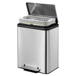 EKO EcoCasa Tretmülleimer Edelstahl 30 Liter
