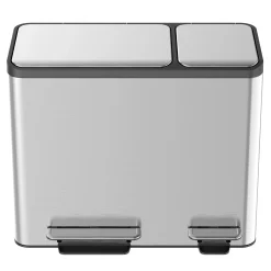 EKO EcoCasa Tretmülltrenner Edelstahl 3x15 Liter