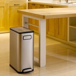 EKO Ecofly Tretmülleimer Edelstahl 30 Liter