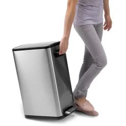 EKO Ecofly Tretmülltrenner Edelstahl 2x20 Liter