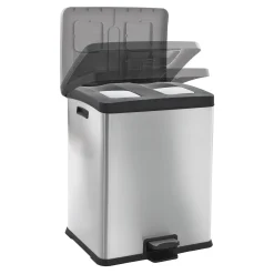 EKO Rejoice Recycling Tretmülltrenner Edelstahl 2x30 Liter