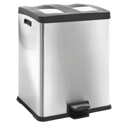 EKO Rejoice Recycling Tretmülltrenner Edelstahl 2x30 Liter