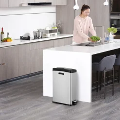 EKO Rejoice Step Bin Tretmülleimer Edelstahl 30 Liter