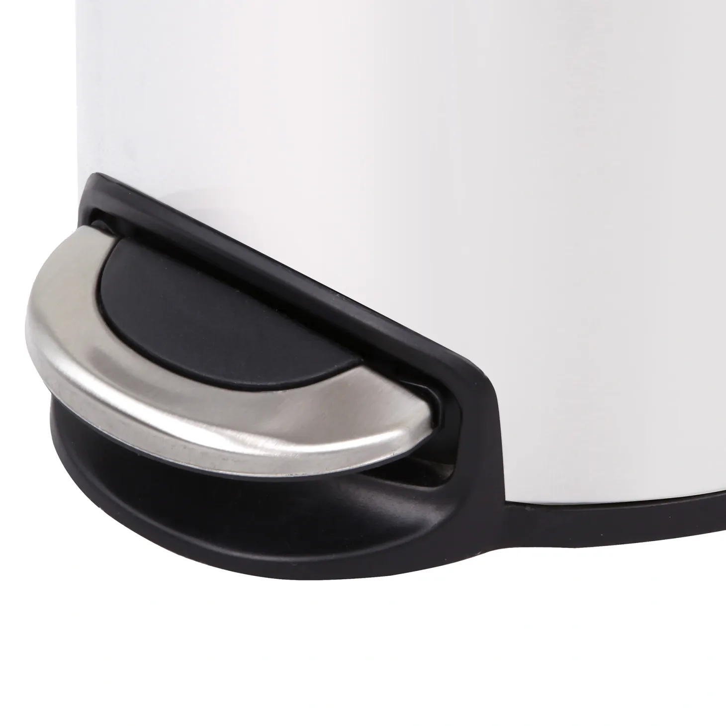 EKO Serene mit Inneneimer aus Metall Treteimer 12 Liter Klappdeckel mit Pedal