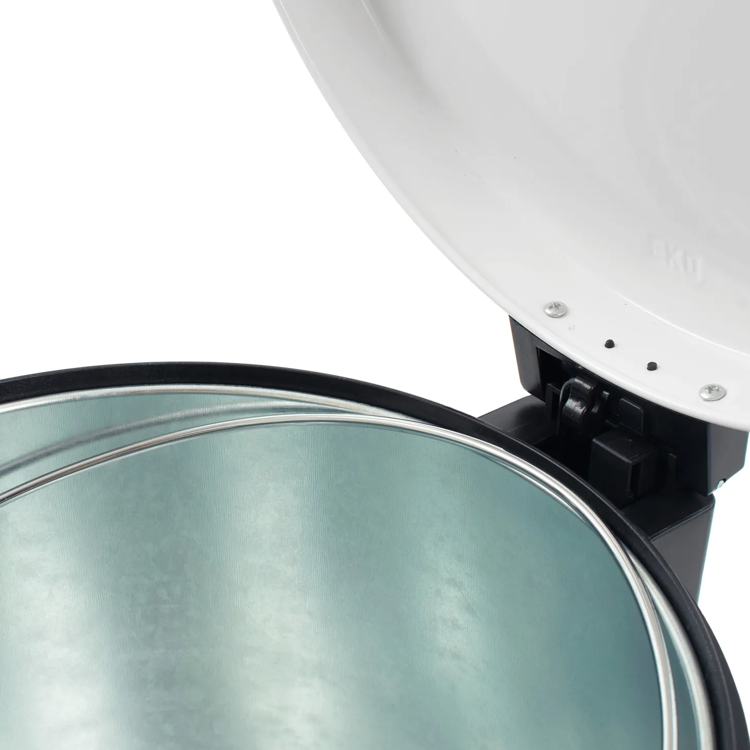 EKO Serene mit Inneneimer aus Metall Treteimer 12 Liter Klappdeckel mit Pedal