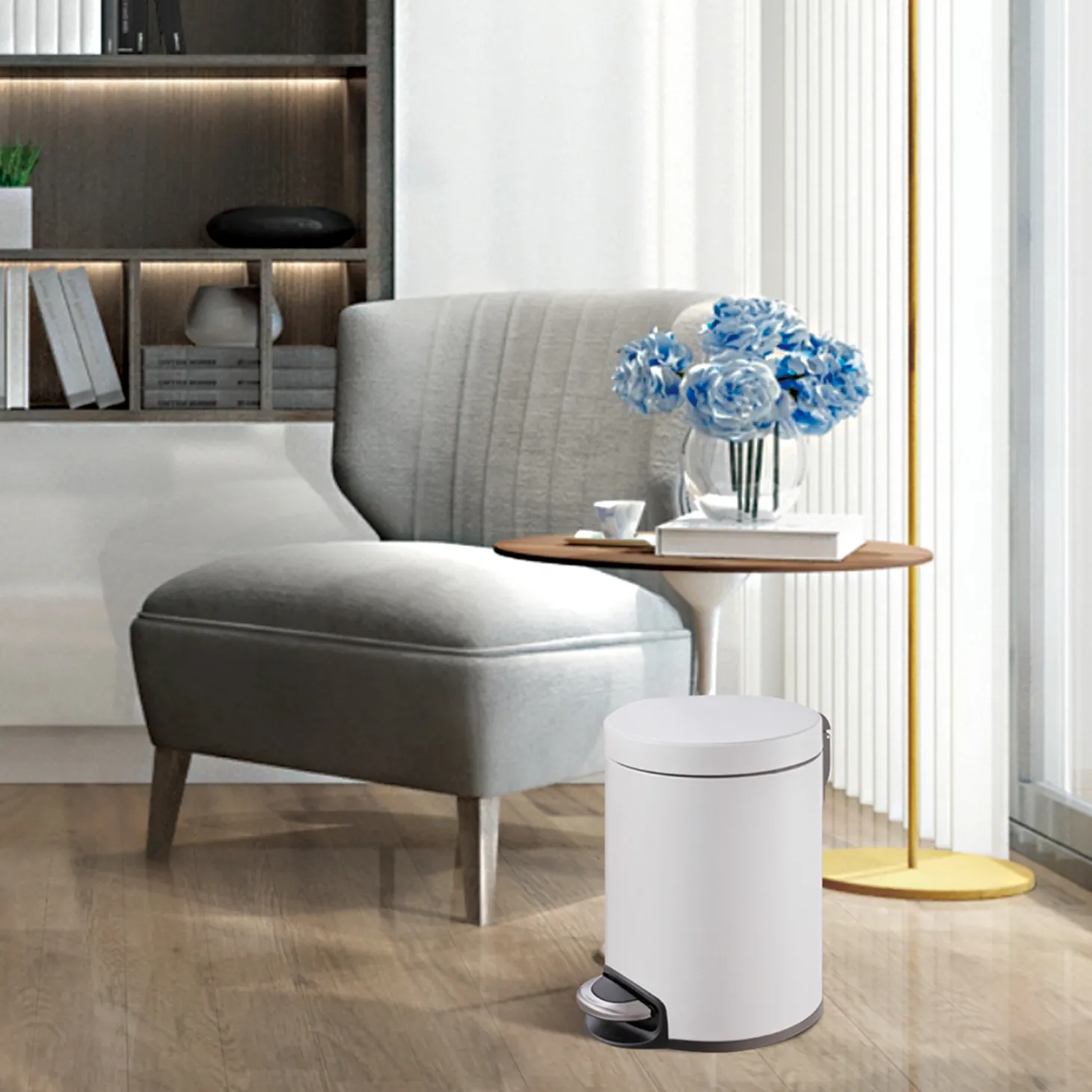 EKO Serene Treteimer 5 Liter Klappdeckel mit Pedal