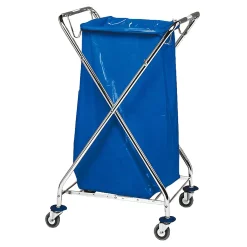 Floorstar Papierwagen, verchromt 120 Liter
