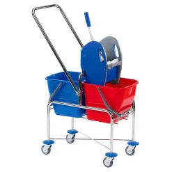Floorstar SOLID DOFA 20 TD Doppelfahrwagen 2 x 17 Liter erhöht mit Deichsel