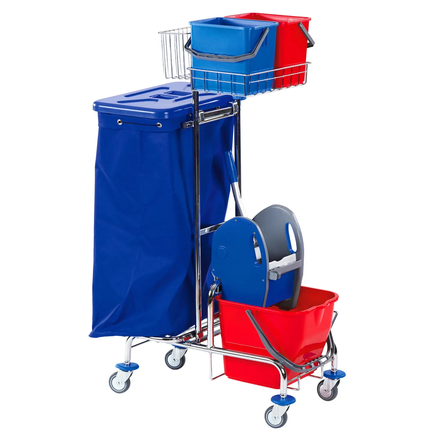 Floorstar SOLID GW 1 2-70 Gerätewagen für 2 x 70 l Abfallsäcke