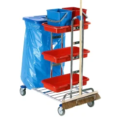 Floorstar SOLID PW 2 Putzwagen für 1 x 120 l Abfallsack