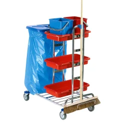 Floorstar SOLID PW 2 2-120 Putzwagen für 2 x 120 l Abfallsäcke