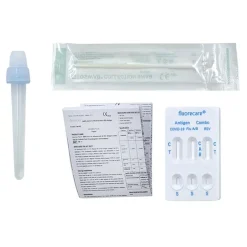 Fluorecare Influenza A+B & Covid-19 & RSV Antigen Selbsttest Kombitest
