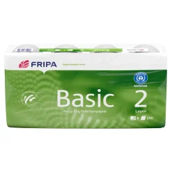 Fripa Basic Recycling Toilettenpapier 2-lagig, 250 Blatt
